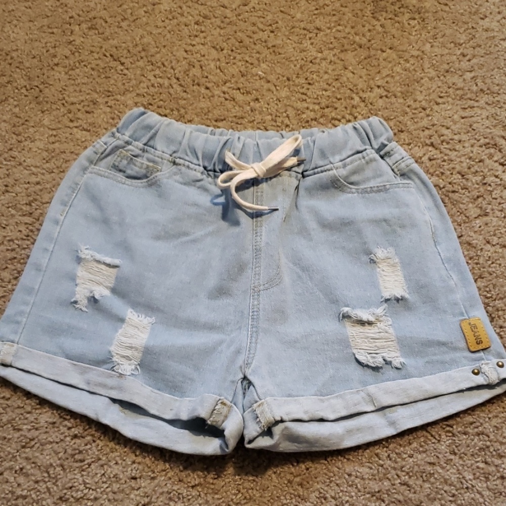 🔥BOGO🔥 tie front jean shorts